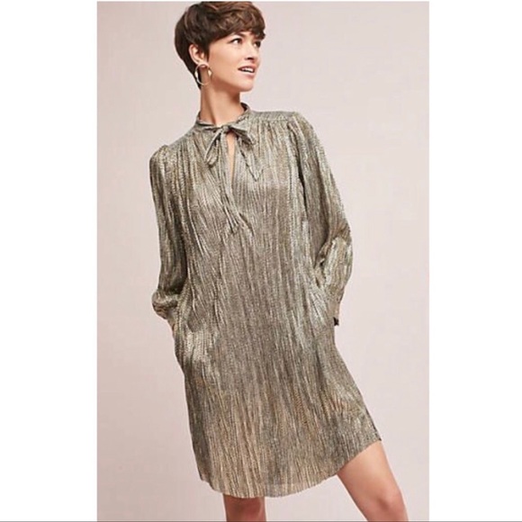 Sabina Musayev x Anthro Shimmer Eugene Dress Sz M - Picture 1 of 6